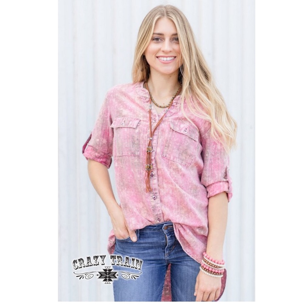 Crazy Train Pink Dolly Tunic XL